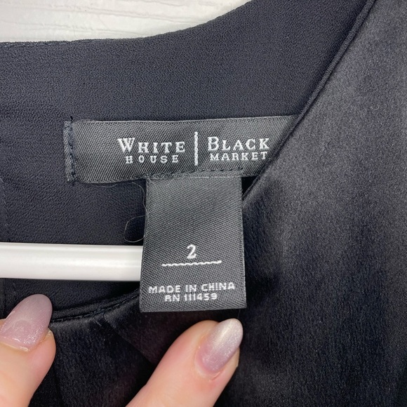 100% SILK | WHITE HOUSE BLACK MARKET Dress - Picture 4 of 8